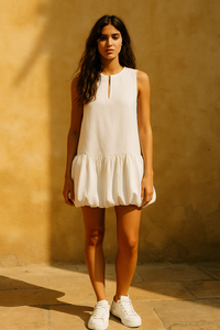 "Coastal Puff" Mini Dress