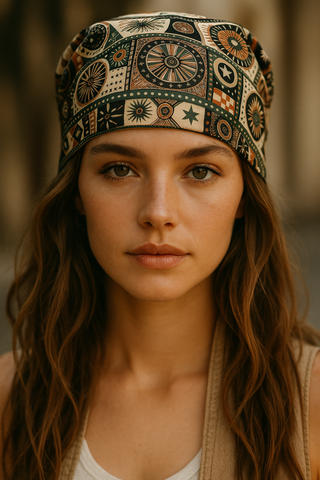 "Luna" Silk Satin Bandana