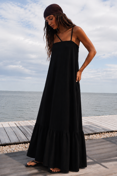"Desert Noir" Maxi Dress
