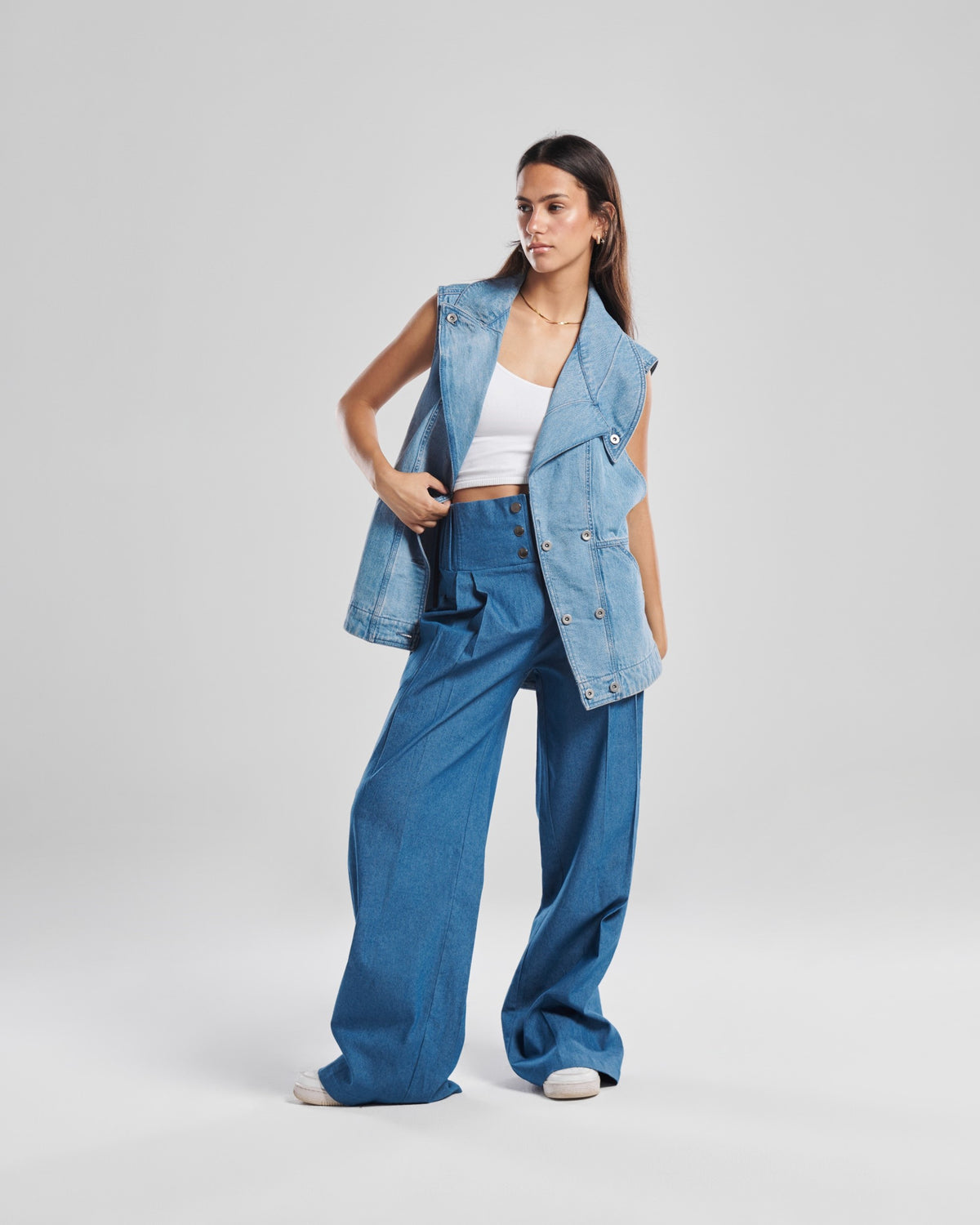 "Flow" Denim Vest