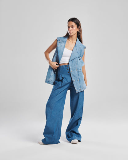 "Flow" Denim Vest