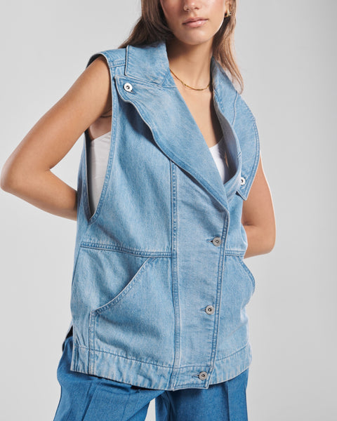 "Flow" Denim Vest