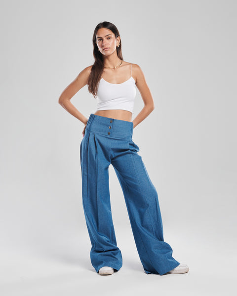 "Dare to Flare" Wide Legged Denim Trousers