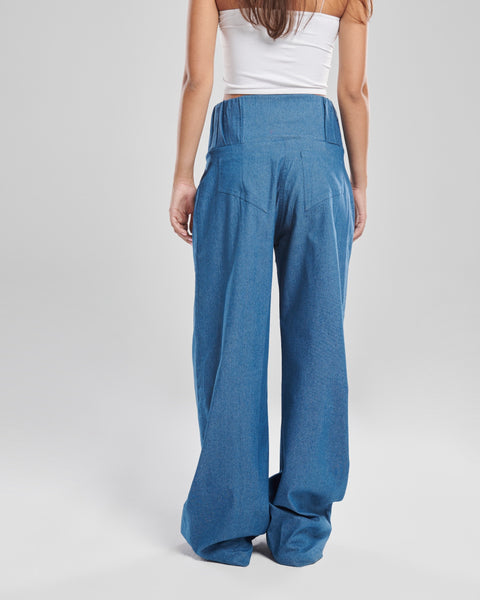 "Dare to Flare" Wide Legged Denim Trousers