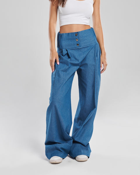 "Dare to Flare" Wide Legged Denim Trousers