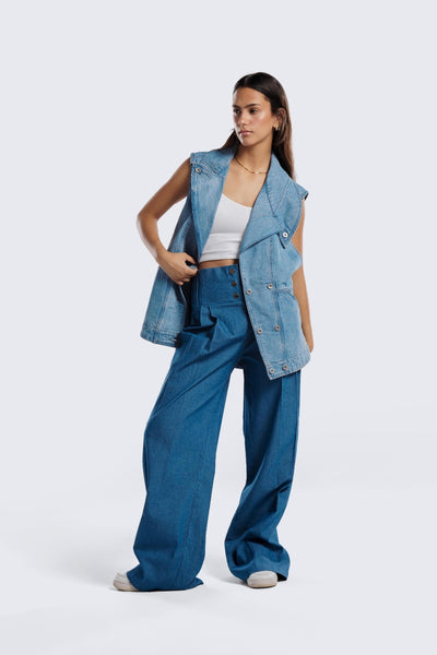 "Flow" Denim Vest