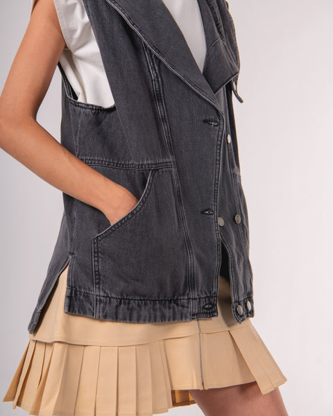 "Flow" Denim Vest