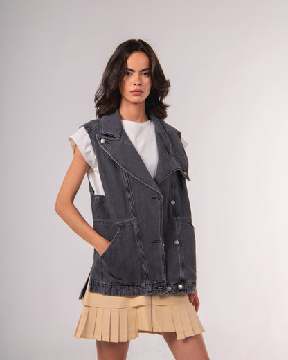 "Flow" Denim Vest