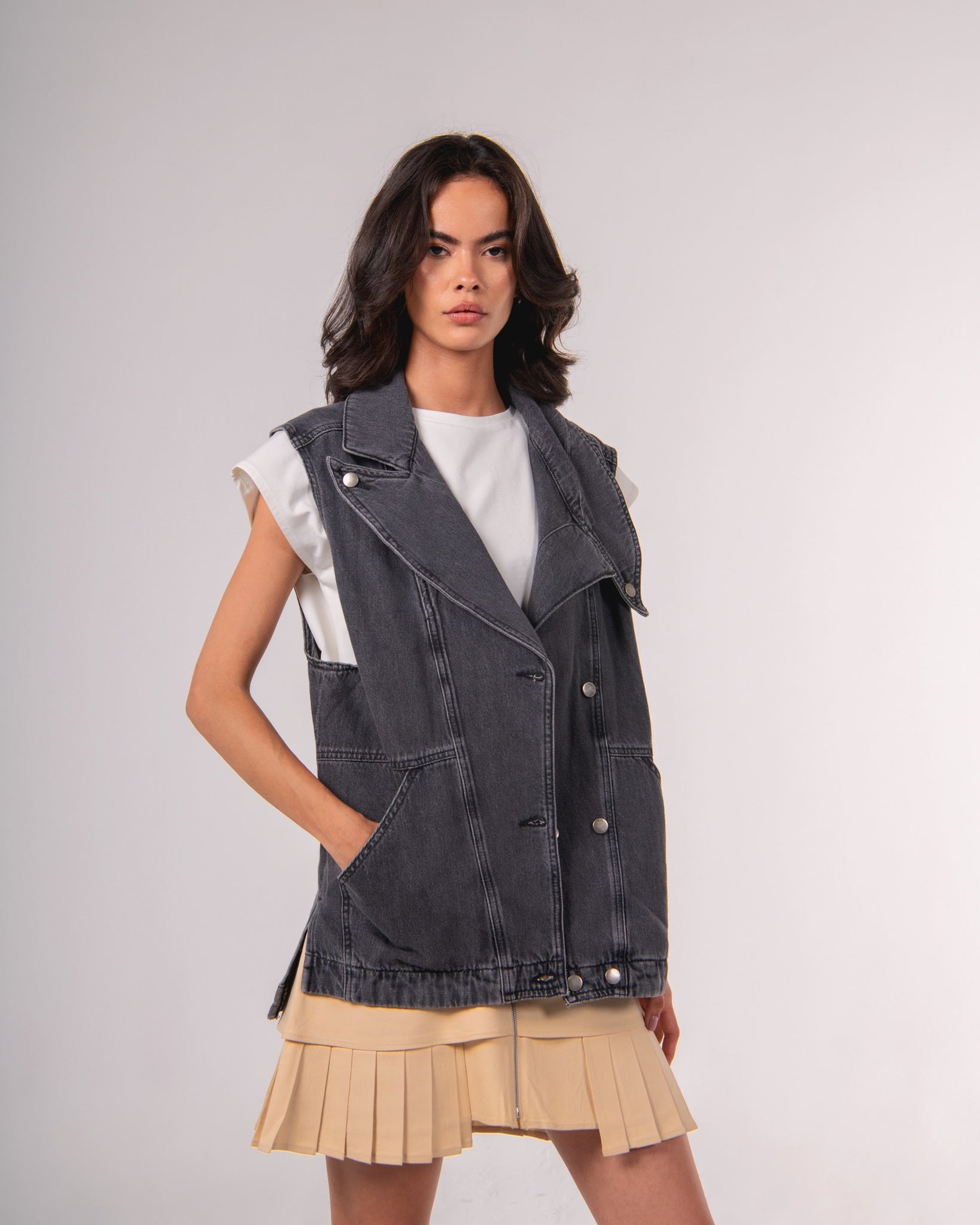 "Flow" Denim Vest