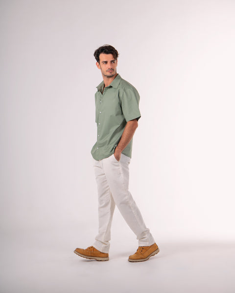 Half Sleeve Poplin Shirt