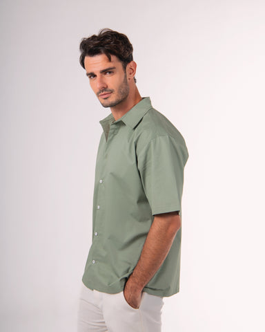 Half Sleeve Poplin Shirt