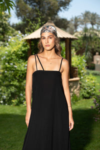 "Desert Noir" Maxi Dress
