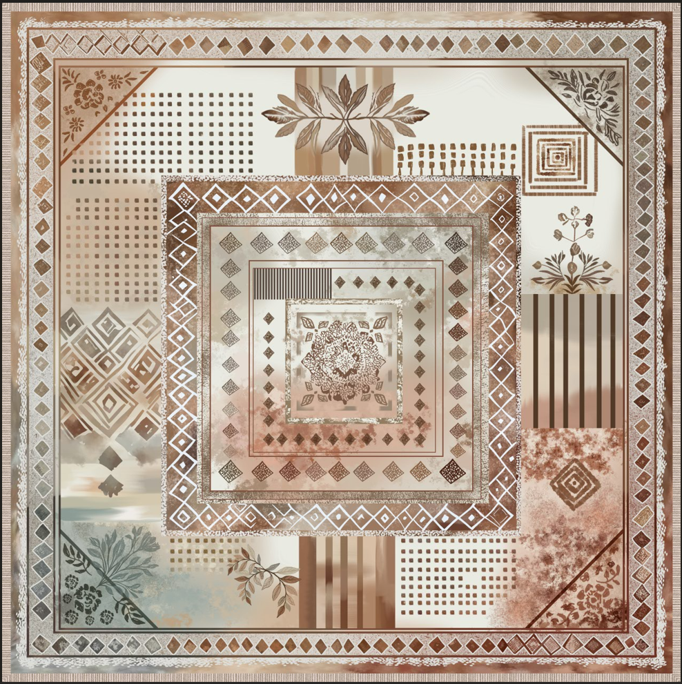 "Sahara Mosaic" Cache Maillot