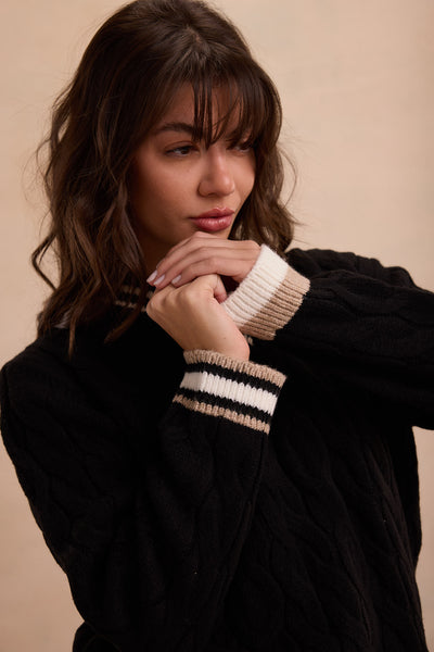 "Undone" Varsity Knit