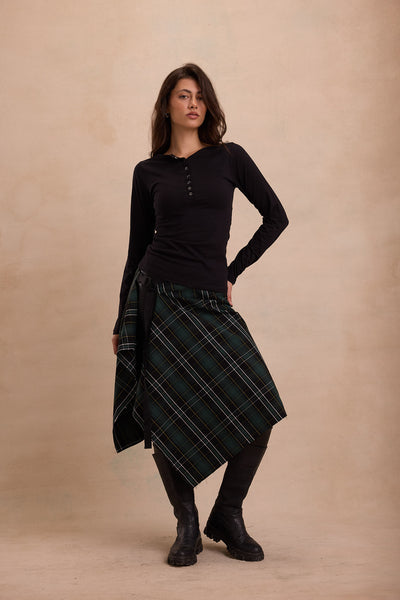 The "Streetfall" Plaid Wrap Around