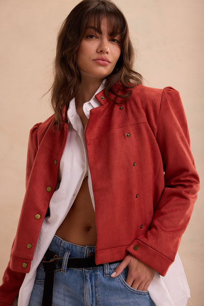 The "Soft Armor" Suede Jacket