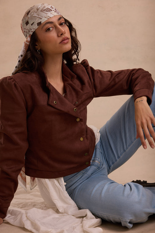 The "Soft Armor" Suede Jacket