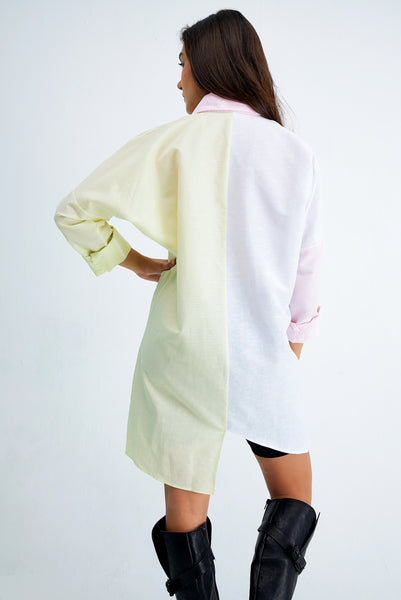 Linen Blocked Shirt