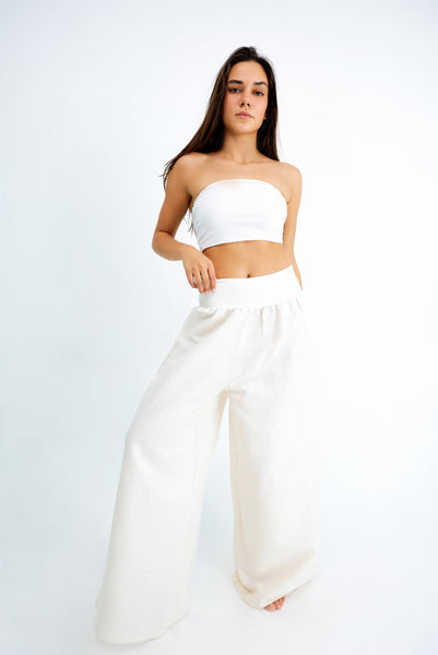 Wide Legged Linen Trousers