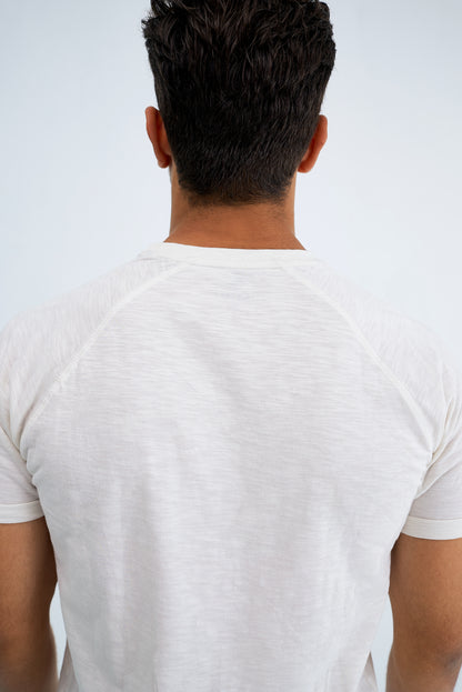 1/2 Sleeves Straight Hem Tee "Sustainable"