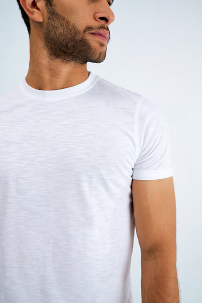 1/2 Sleeves Elongated Hem Tee "Sustainable"