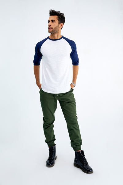 3/4 Sleeves Curved Hem Tee