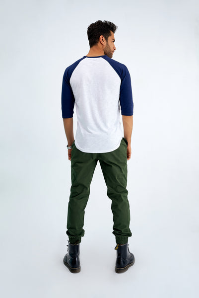 3/4 Sleeves Curved Hem Tee