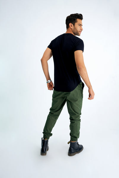 1/2 Sleeves Elongated Hem Tee "Sustainable"