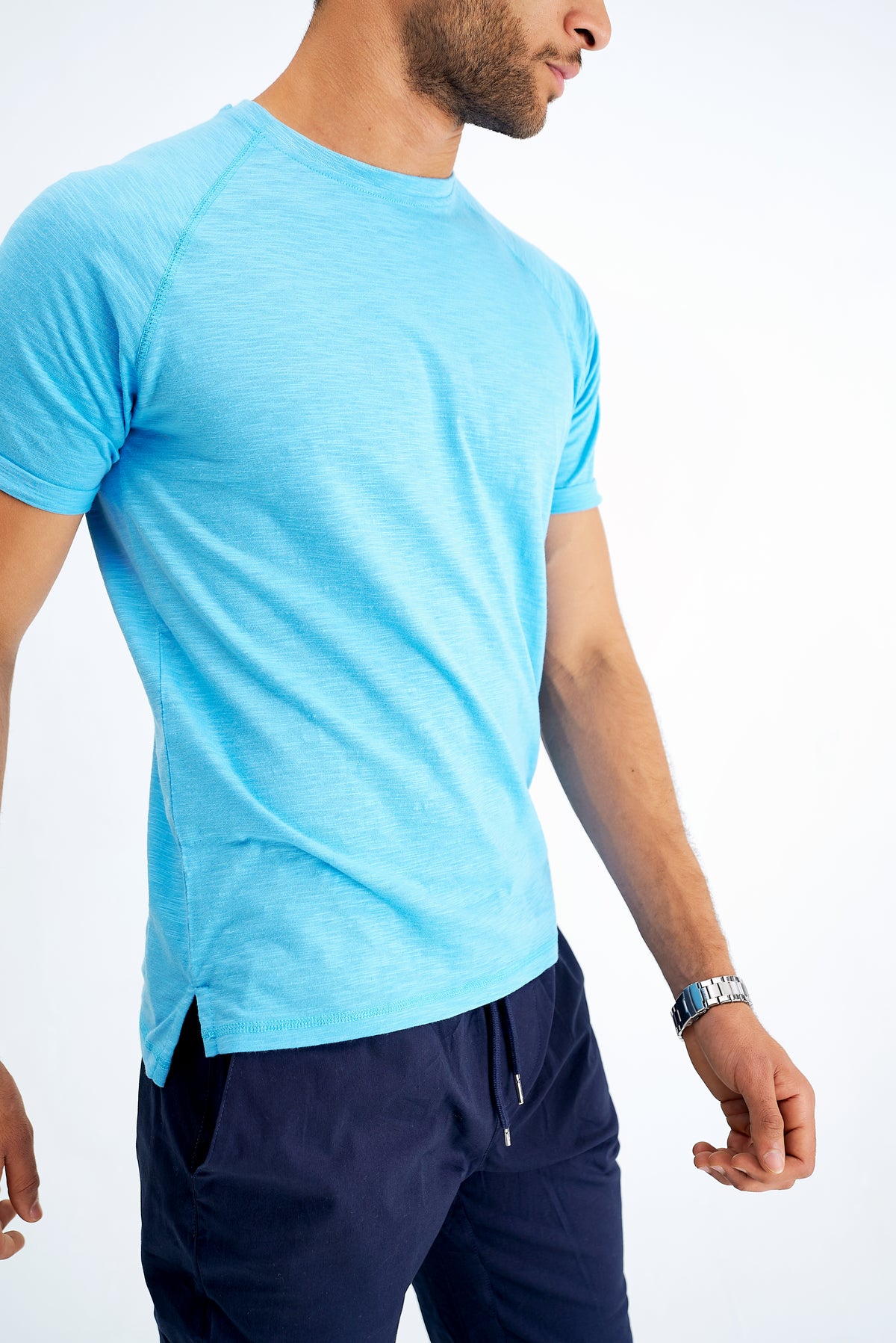 1/2 Sleeves Straight Hem Tee "Sustainable"
