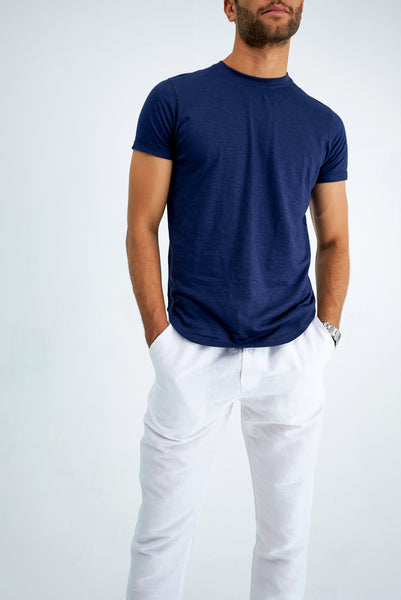 1/2 Sleeves Elongated Hem Tee "Sustainable"