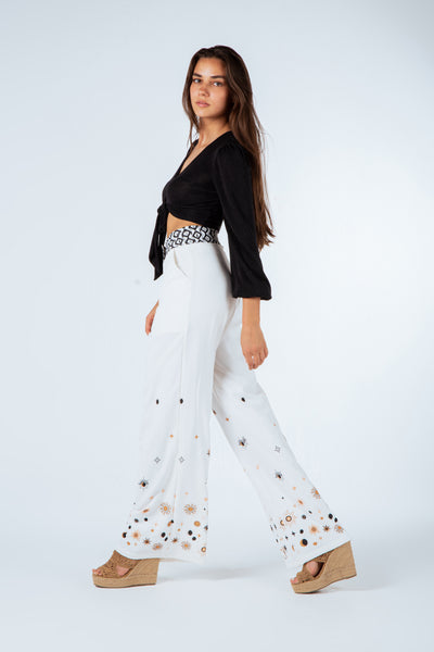 Ritmo x Caro Doss: "Hailey" Wide Legged Trousers