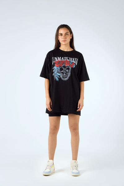 Unmatched Graphic Oversized Tee